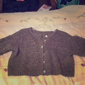 Nice brown crop sweater